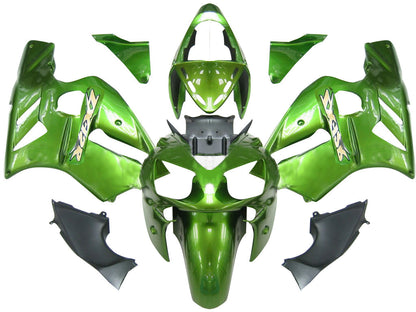 Amotopart 2002-2005 Kawasaki ZX12R Cladding G-Green Kit