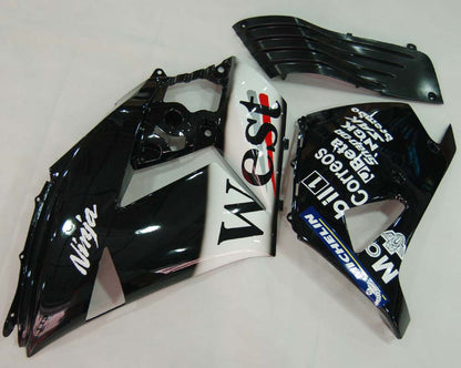 Carene 2006-2011 Kawasaki ZX14R Nero Bianco West Ninja Racing Generico