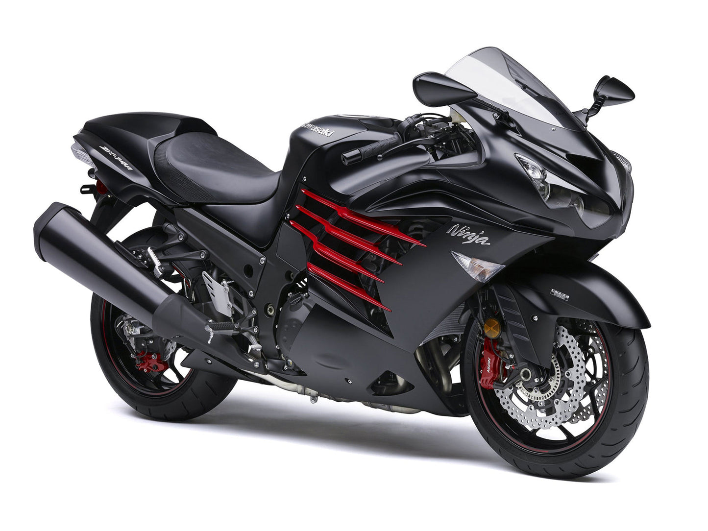 Carene Plastiche 2012-2021 Kawasaki ZX14R Ninja Nero Rosso Generico