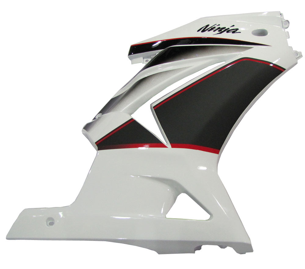 Carene 2008-2012 Kawasaki ZX250R EX250 Bianco Nero Ninja ZX250 Generico