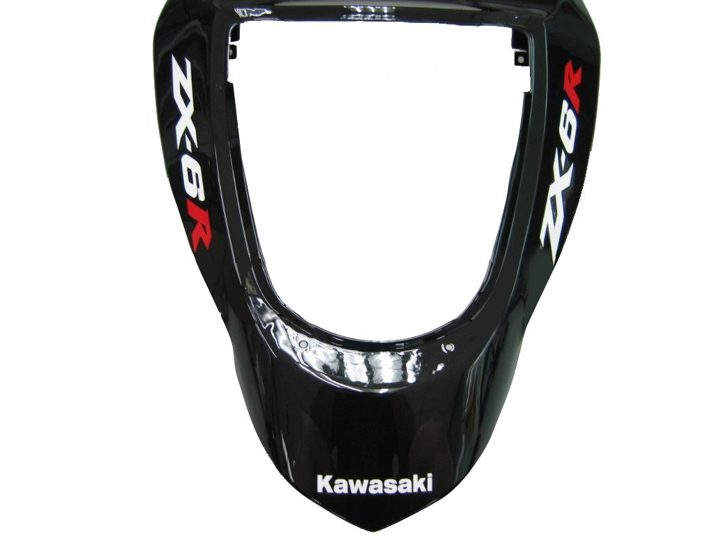 Carene 2003-2004 Kawasaki ZX6R 636 Nero Rosso ZX6R Racing Generico