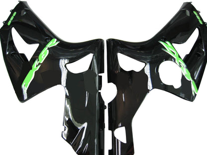 Amotopart 2003-2004 Kawasaki ZX6R Cladding Black Kit