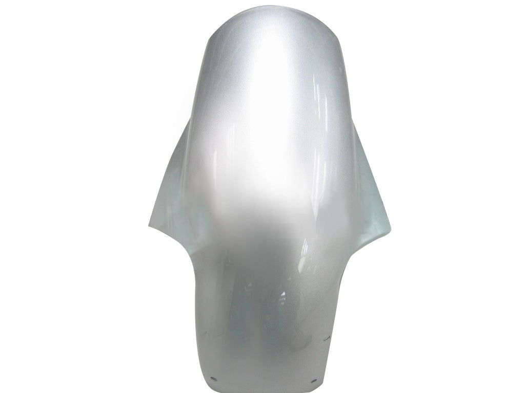 Carene 2003-2004 Kawasaki ZX6R 636 Silver &amp; Red Flame Ninja Racing Generico