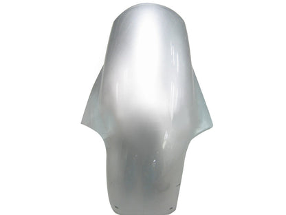 Carene 2003-2004 Kawasaki ZX6R 636 Silver &amp; Red Flame Ninja Racing Generico