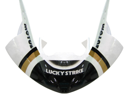 Carene 2003-2004 Kawasaki ZX6R 636 Bianco Nero Lucky Strike Generico