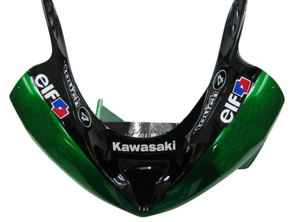 Carene 2003-2004 Kawasaki ZX6R 636 Verde Nero elfo Generico