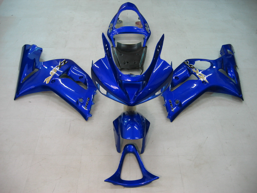 Carene 2003-2004 Kawasaki ZX6R 636 Blu Ninja Racing Generico