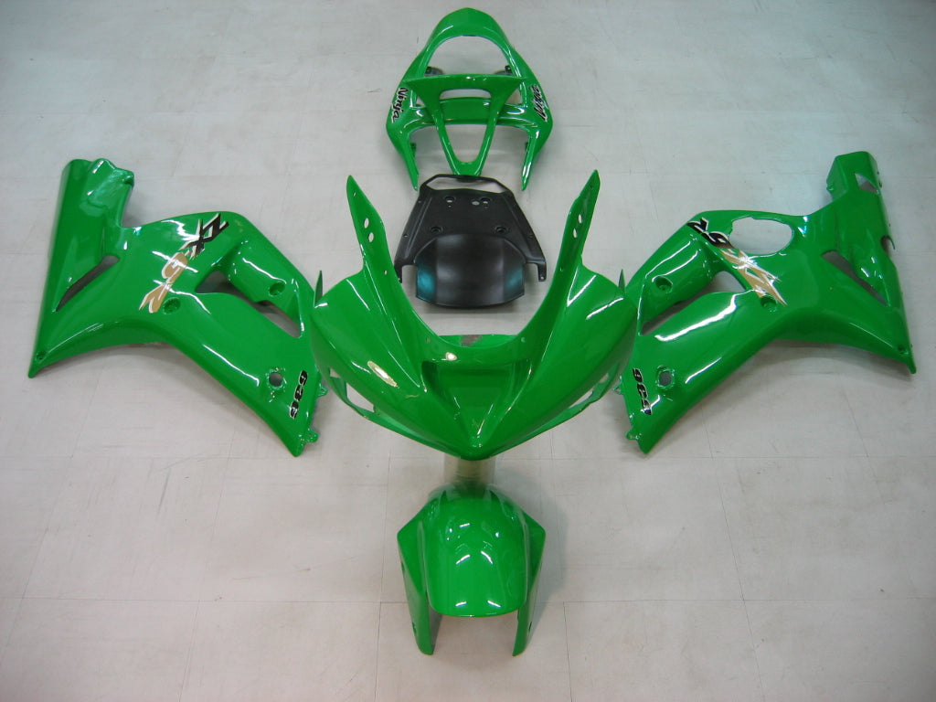 Carene 2003-2004 Kawasaki ZX6R 636 Verde Ninja Racing Generico