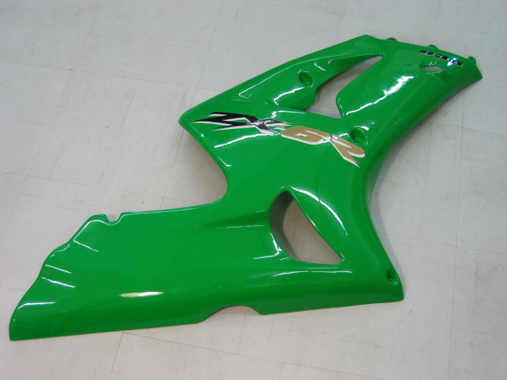 Amotopart 2003-2004 Kawasaki ZX6R Cladding Green Kit