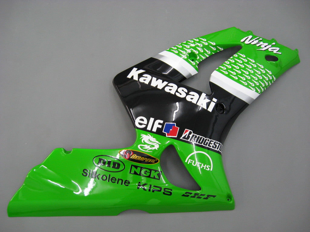 Carene 2003-2004 Kawasaki ZX6R 636 Verde Nero No.56 ELF Generico