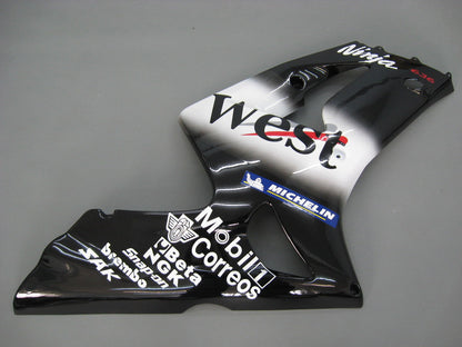 Amotopart 2003-2004 Kawasaki ZX6R rivestimento in bianco e nero? Kit?