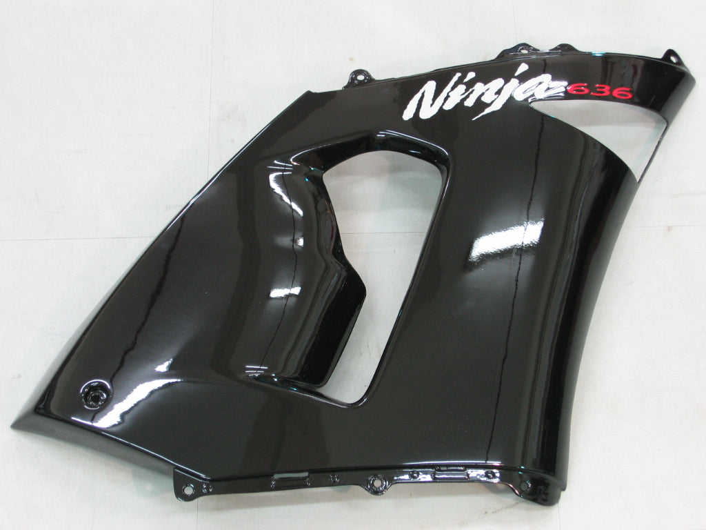 Carene 2005-2006 Kawasaki ZX6R 636 Nero ZX6R Racing Generico