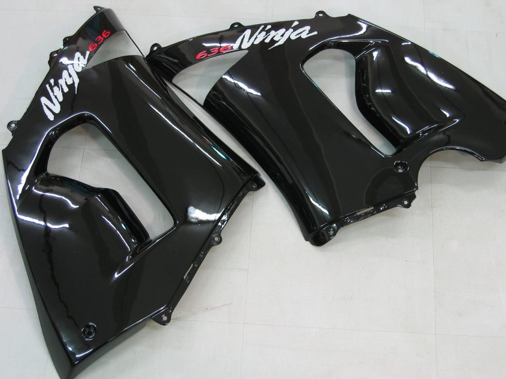 Carene 2005-2006 Kawasaki ZX6R 636 Nero ZX6R Racing Generico