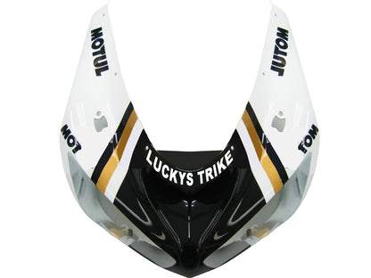 Carene 2005-2006 Kawasaki ZX6R 636 Nero Bianco Lucky Strike Ninja Racing Generico