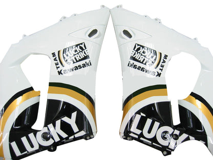 Carene 2005-2006 Kawasaki ZX6R 636 Nero Bianco Lucky Strike Ninja Racing Generico