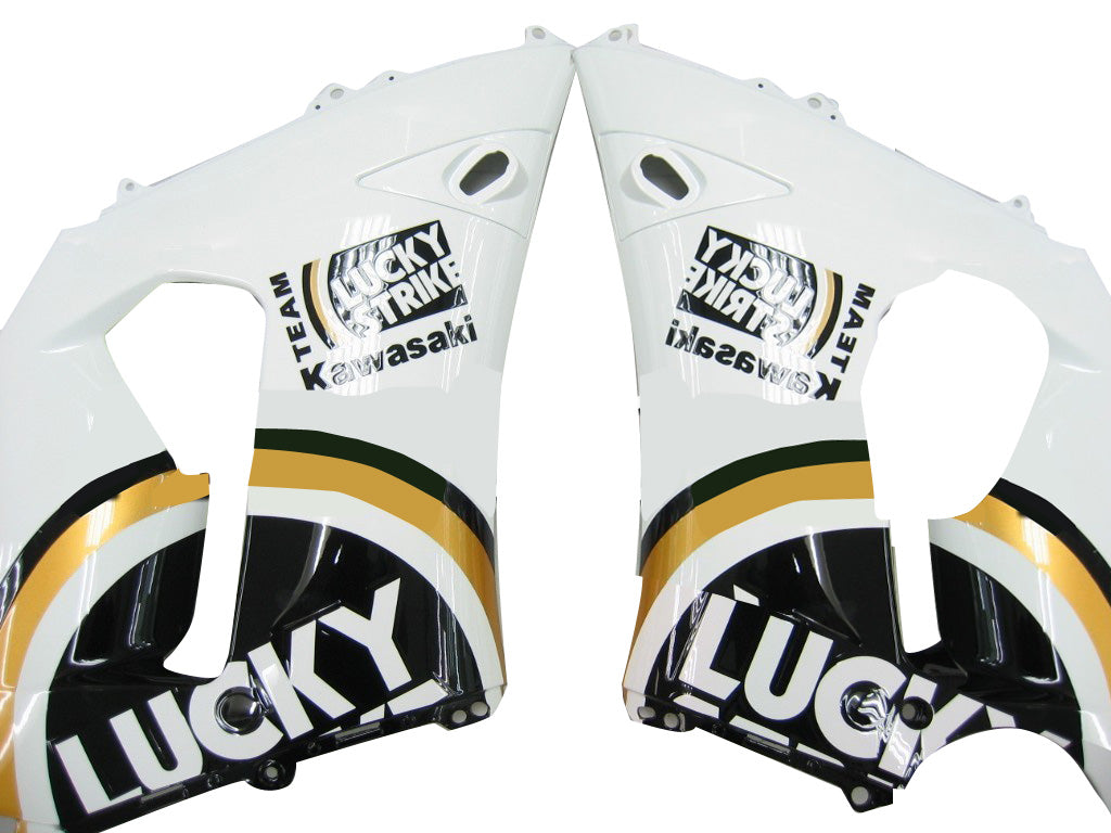 Carene 2005-2006 Kawasaki ZX6R 636 Nero Bianco Lucky Strike Ninja Generico