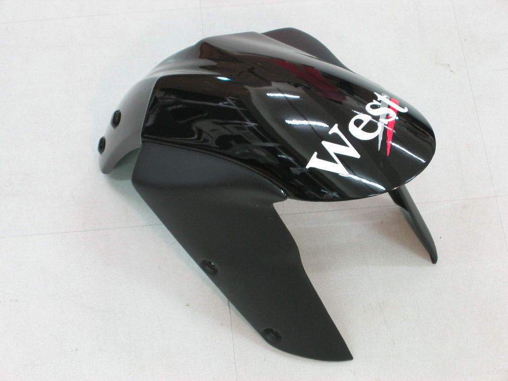 Carene 2005-2006 Kawasaki ZX6R 636 Nero Bianco West ZX6R Racing Generico