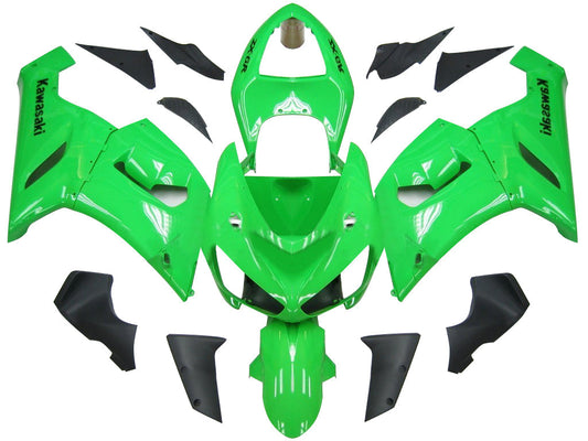 Carene 2005-2006 Kawasaki ZX6R ZX636 Verde Ninja Generico