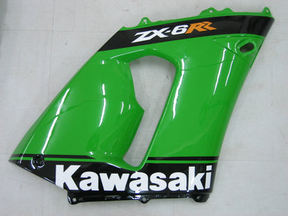 Carene 2005-2006 Kawasaki ZX6R 636 Verde Nero No.14 ZX6R Racing Generico