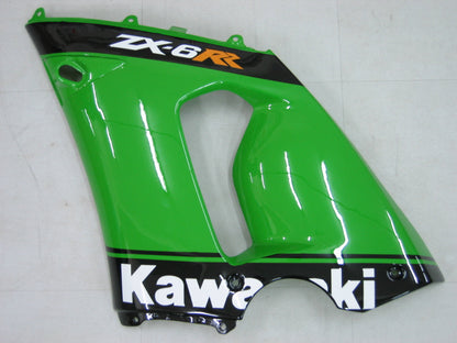 Carene 2005-2006 Kawasaki ZX6R 636 Verde Nero No.14 ZX6R Racing Generico