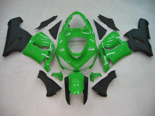 Carene 2005-2006 Kawasaki ZX6R 636 Verde Nero Ninja Racing Generico
