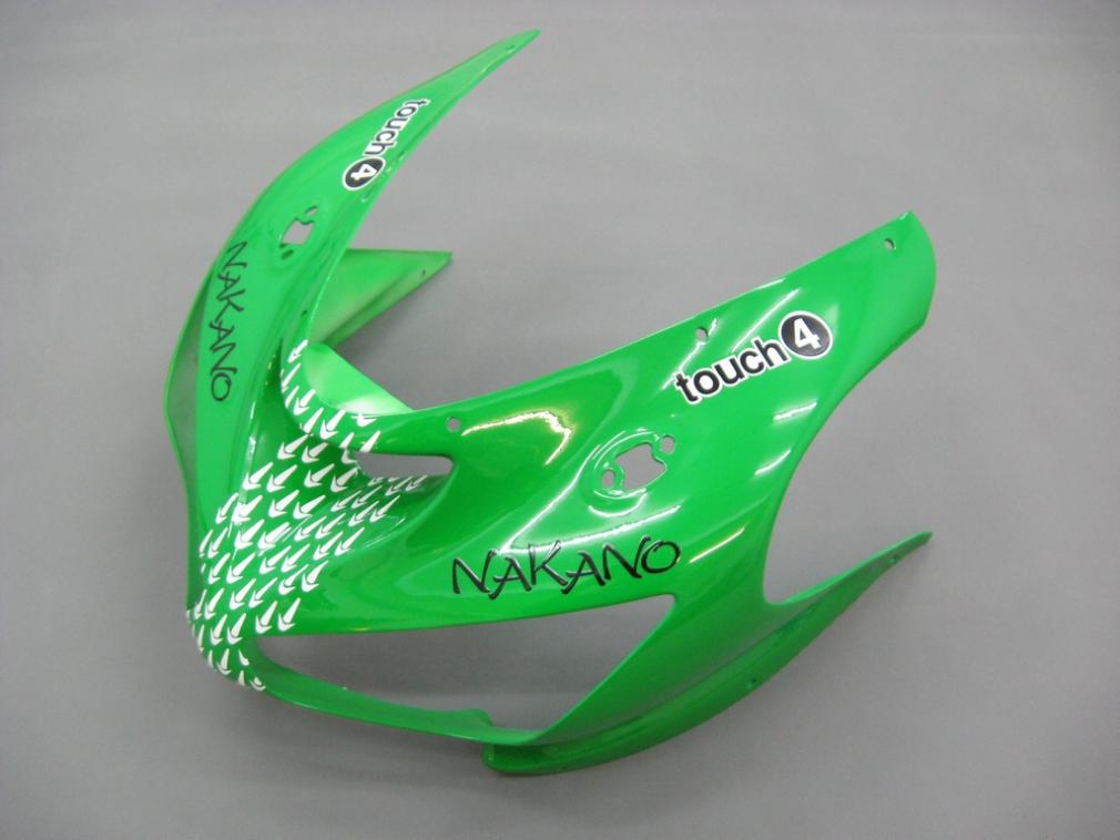 Carene 2005-2006 Kawasaki ZX6R 636 Verde Nero No.56 Nakano Racing Generico