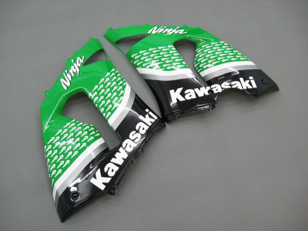 Carene 2005-2006 Kawasaki ZX6R 636 Verde Nero No.56 Nakano Racing Generico