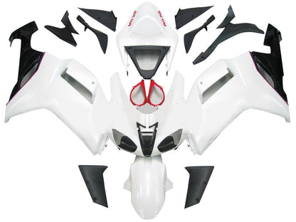 Carene 2007-2008 Kawasaki ZX6R ZX636 Bianco Rosso Nero ZX6R Generico