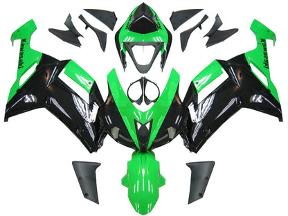 Carene 2007-2008 Kawasaki ZX6R ZX636 Verde Nero Ninja ZX6R Racing Generico