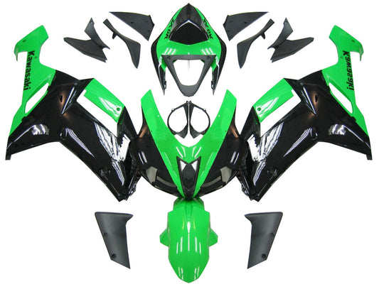 Carene 2007-2008 Kawasaki ZX6R ZX636 Verde Nero Ninja ZX6R Racing Generico