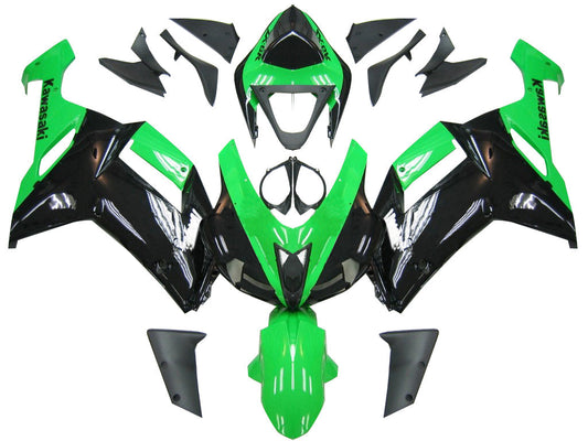 Carene 2007-2008 Kawasaki ZX6R ZX636 Verde Nero Ninja ZX6R Generico