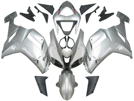 Carene 2007-2008 Kawasaki ZX6R ZX636 Argento Ninja ZX6R Generico