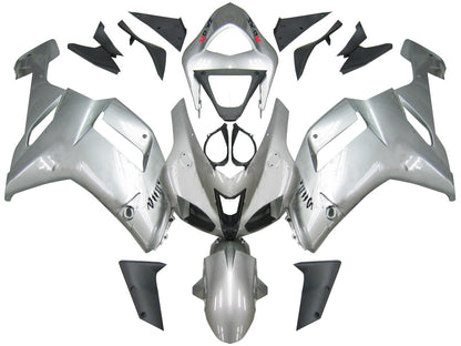 Carene 2007-2008 Kawasaki ZX6R ZX636 Argento Ninja ZX6R Racing Generico
