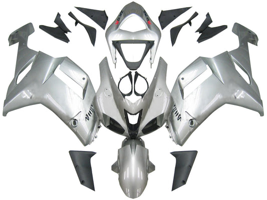 Carene 2007-2008 Kawasaki ZX6R ZX636 Argento Ninja ZX6R Racing Generico