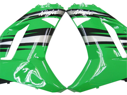 Carene 2007-2008 Kawasaki ZX6R ZX636 Verde Nero Argento Ninja ZX6R Racing Generico