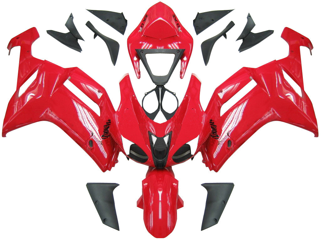 Carenature 2007-2008 Kawasaki ZX6R ZX636 Rosso Ninja ZX6R Generico