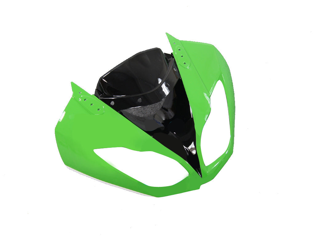 2009-2012 Carene Kawasaki ZX6R ZX636 Verde Bianco Nero Ninja Racing Generico