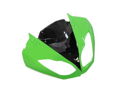 2009-2012 Carene Kawasaki ZX6R ZX636 Verde Bianco Nero Ninja Racing Generico