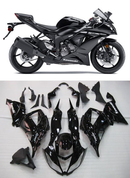 Amotopart 2013-2015 ZX6R Kawasaki K kit di rivestimento Glack