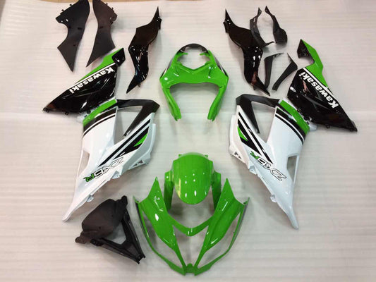 Carene 2013-2018 Plastiche Kawasaki ZX6R 636 Verde Bianco Ninja Racing Generic