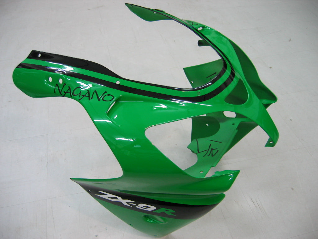 Carene 2000-2001 Kawasaki ZX 9R Verde Nero No.14 ZX9R Racing Generico