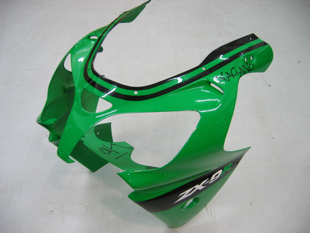 Carene 2000-2001 Kawasaki ZX 9R Verde Nero No.14 ZX9R Racing Generico