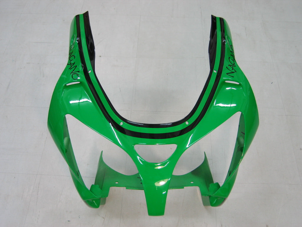 Carene 2000-2001 Kawasaki ZX 9R Verde Nero No.14 ZX9R Racing Generico