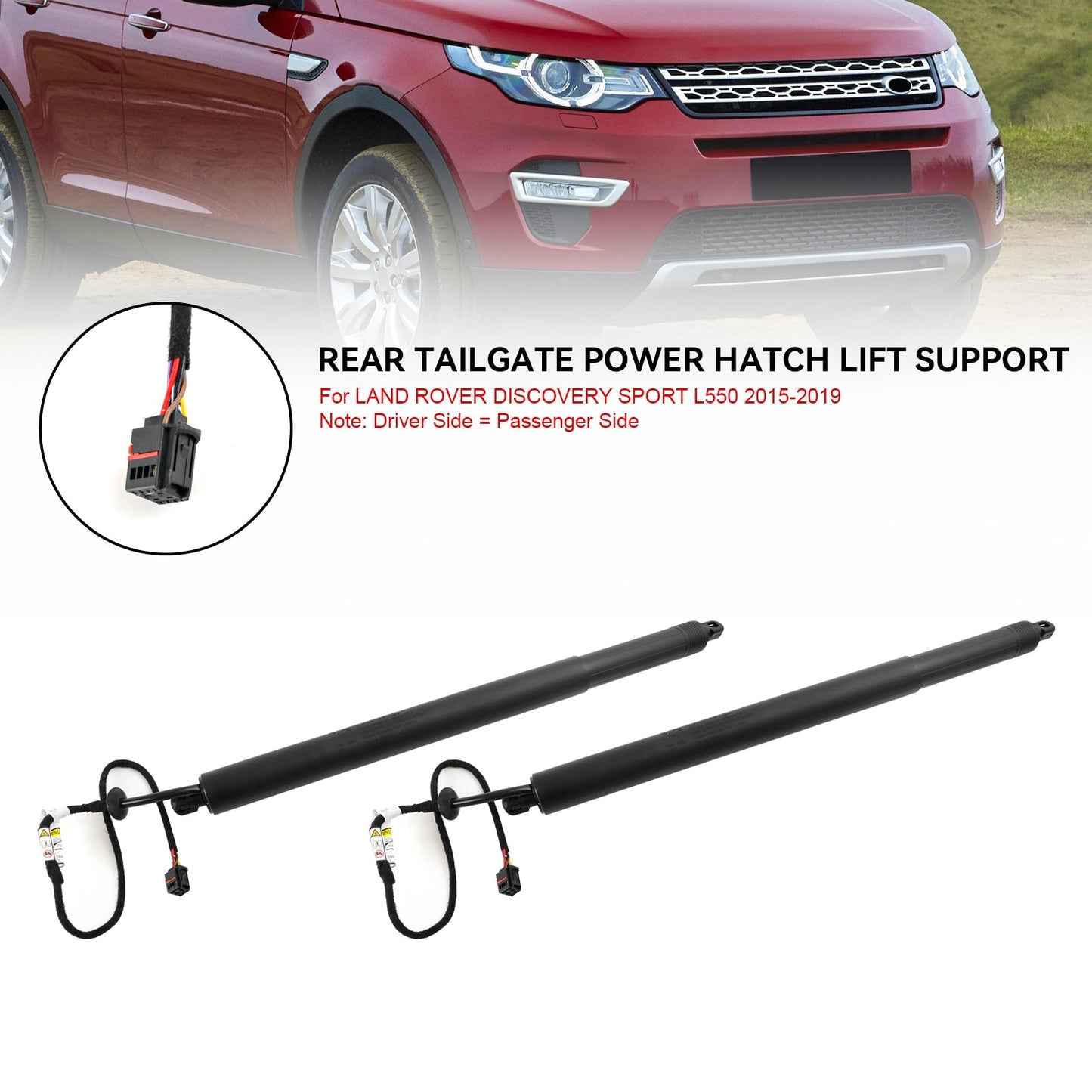 LR074798 Per 2015-2019 LAND ROVER DISCOVERY SPORT L550 Puntone portellone elettrico 2 pezzi