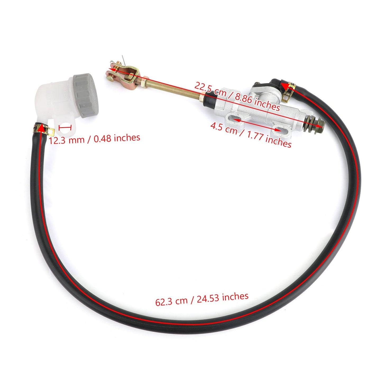 Pompa freno posteriore adatta per Suzuki LTA500F LTF500F Vinson 500 2003-2007 Generico