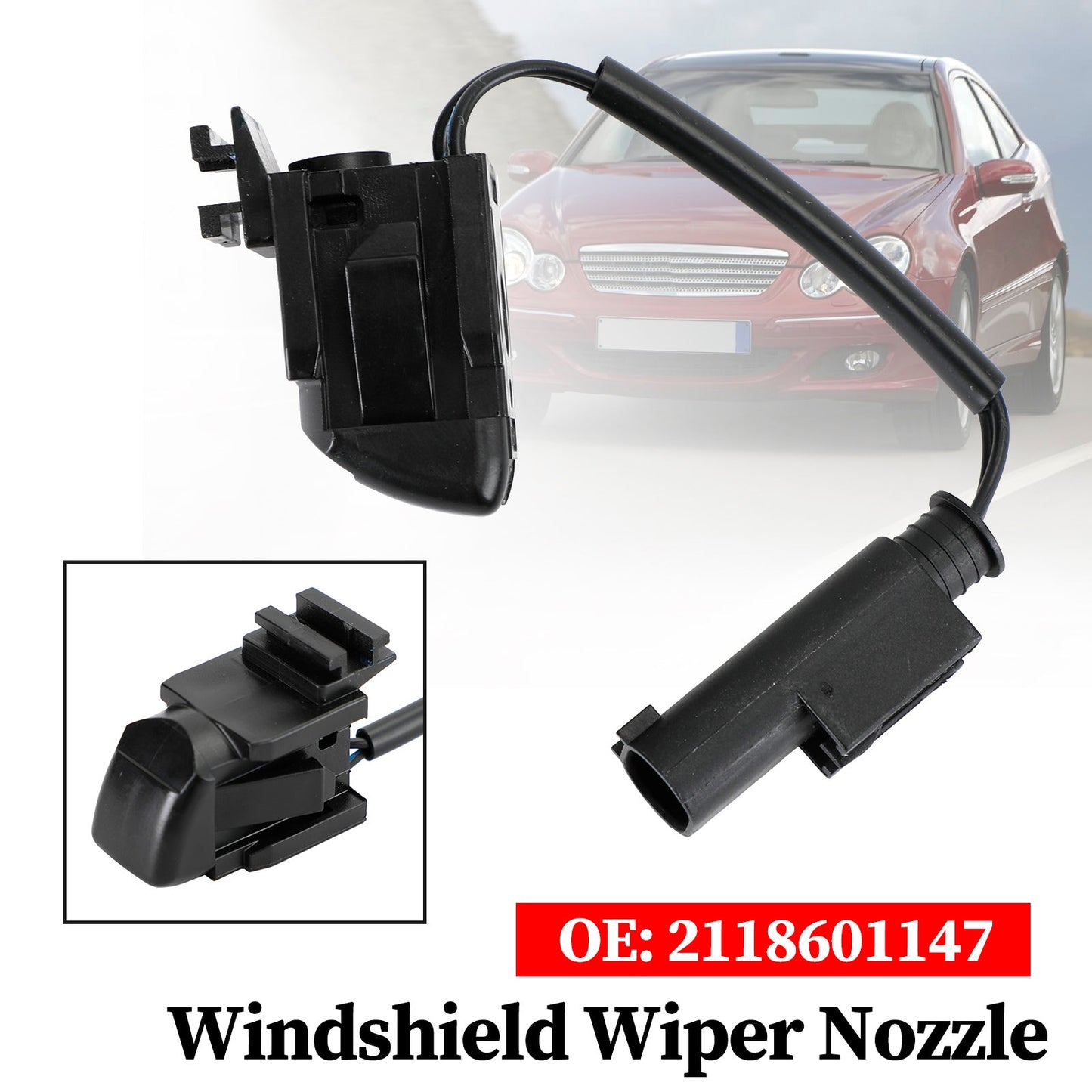 2118601147 Mercedes-Benz W203 W208 W209 W211 W219 CL203 C219 Ugello tergicristallo