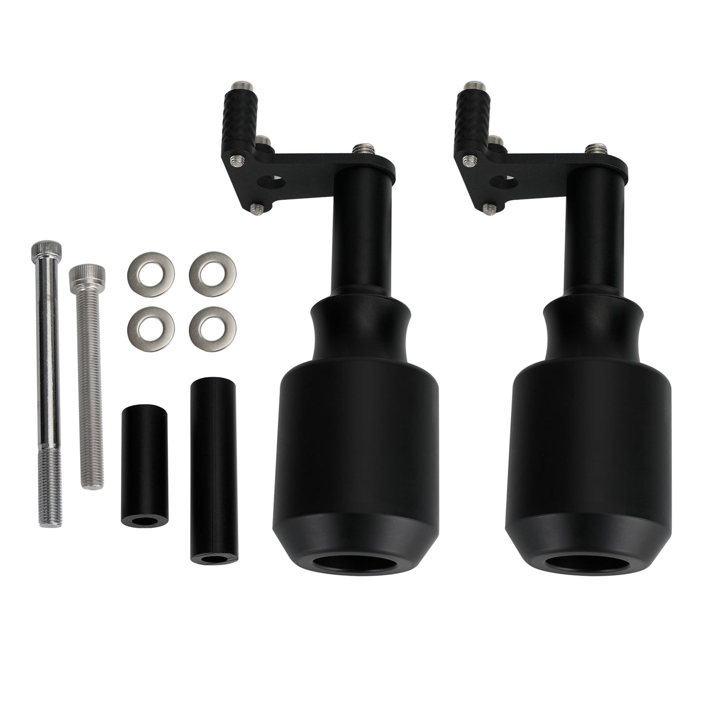 Kawasaki Ninja Z400 18-21 500 2024-2025 Protezione Slider Crash Bobbins Alluminio Nero