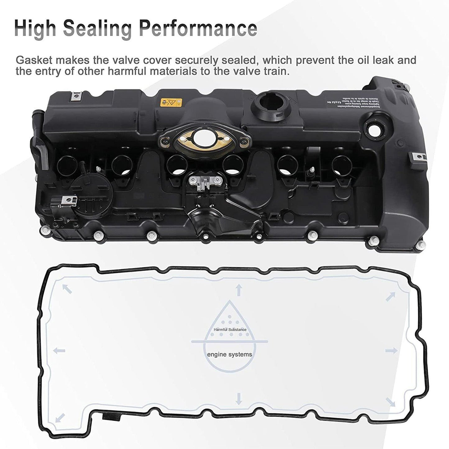 11127552281 URO011833 264-935 Coperchio valvola con bulloni guarnizione BMW 528xi 2008 L6 3.0L