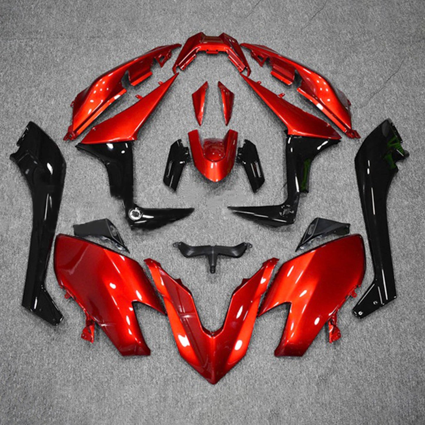 Amotopart Kit Carena Carrozzeria ABS per Yamaha T-Max TMAX530 2017-2018