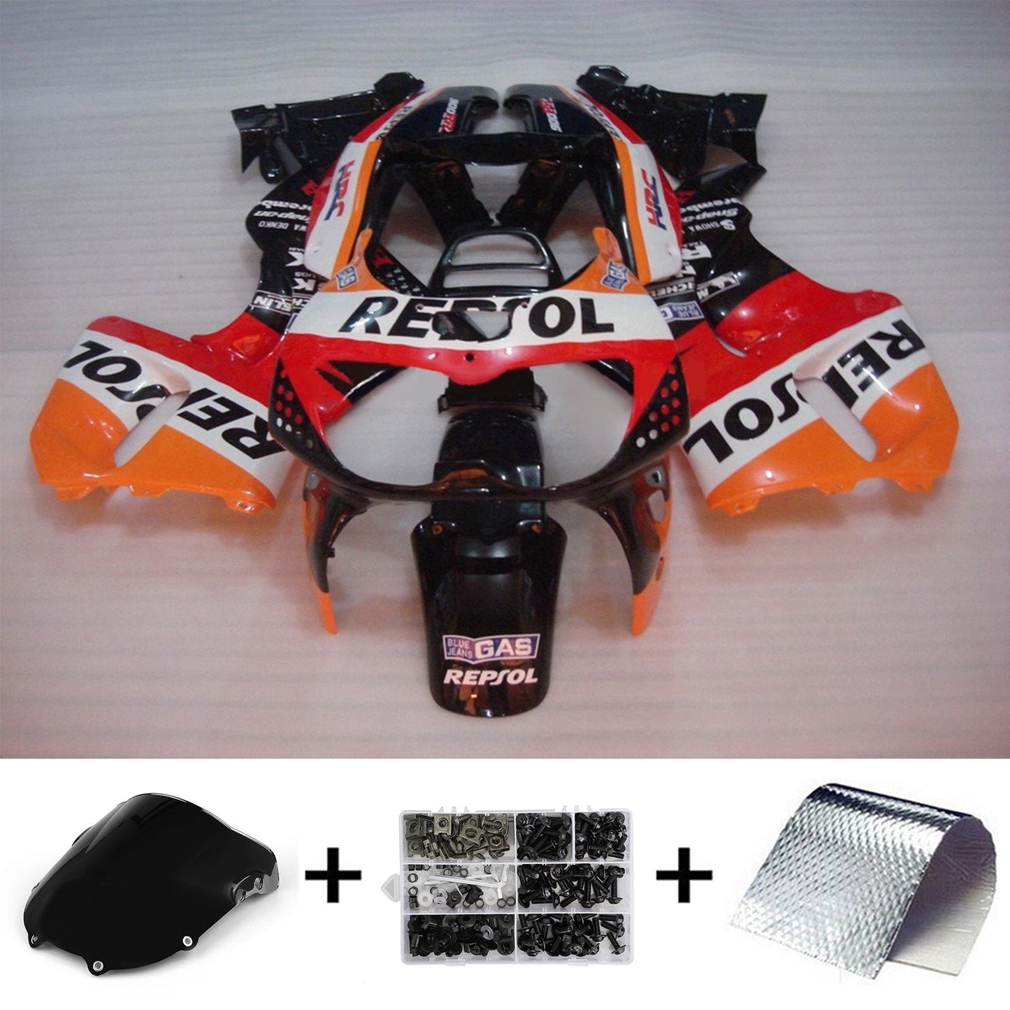 Amotopart Honda CBR900RR 893 1994-1995 Disory Kit Body Plastic Abs